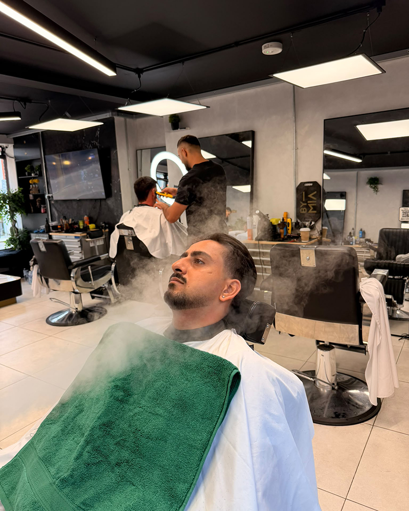 Badavi's Barbershop interior, photograph 6